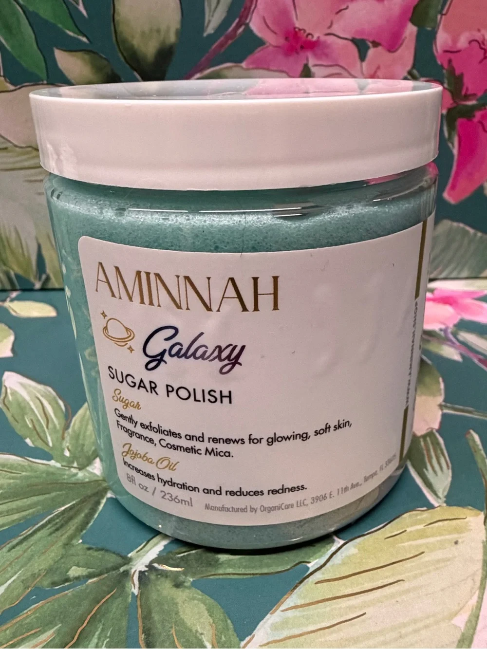 Aminnah Galaxy Sugar Polish Exfoliating Body Scrub 8 oz